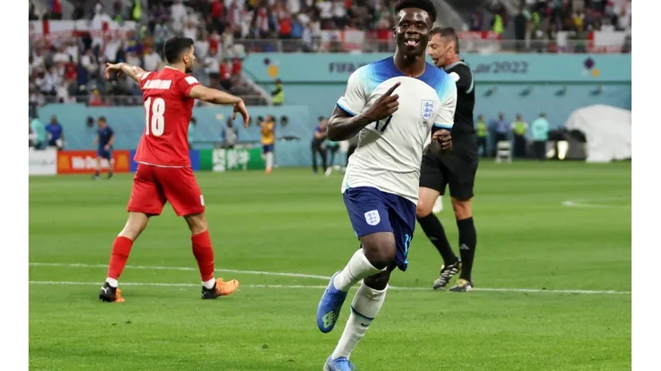 Saka marcó un doblete ante Irán