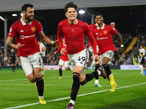 Manchester United venció al Fulham con golazo de Alejandro Garnacho