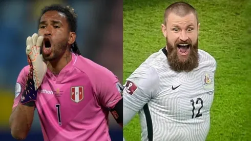 Pedro Gallese muy enojado por la mucha atención al arquero de Australia.