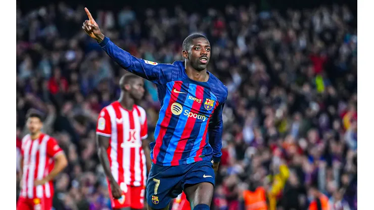Dembelé abrió la cuenta para los azulgranas.