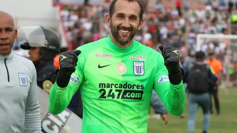 Hernán Barcos tras el triunfo de Alianza Lima ante Ayacucho FC. Foto: Edson Ochoa