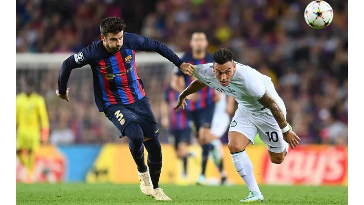 Piqué mostró un bajo nivel ante Inter