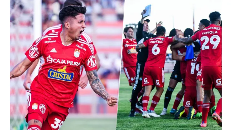 Joffré Escobar y el gol del triunfo para Sporting Cristal, frente a Ayacucho FC. Foto: Difusión