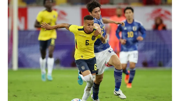 Byron Castillo en el amistoso ante Japón