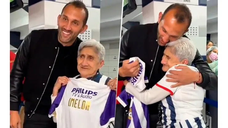 El gesto de amor que tuvo Barcos con hincha bailarina de Alianza. (Foto: Captura de video)
