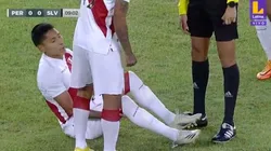 Raúl Ruidíaz salió lesionado del encuentro ante El Salvador. Foto: Latina