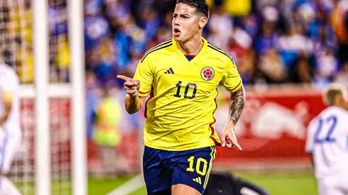 James Rodríguez anotó uno de los goles del compromiso.
