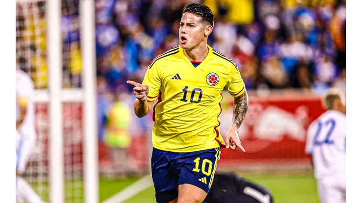 James Rodríguez anotó uno de los goles del compromiso.