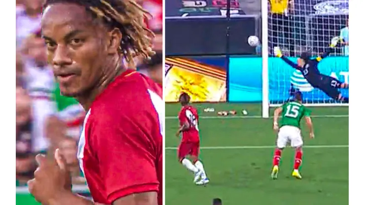 El peruano estuvo cerca de anotar el 1-0 de Perú.