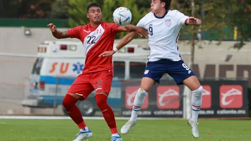 Selección Peruana cayó 3-1 ante Estados Unidos en amistoso de preparación en la categoría Sub-20. Foto: FPF
