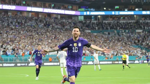 Con Messi, Argentina goleó 3-0 a Honduras en Miami. Foto: Getty Images