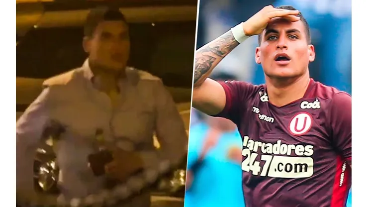 ¡Sigue festejando! Succar fue "ampayado" bebiendo licor. (Foto: Captura de video / Liga de Fútbol Profesional)