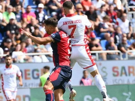 Cagliari de Gianluca Lapadula perdió como local ante el noble Bari