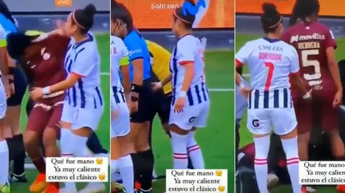 Tocamientos indebidos dentro del clásico femenino entre Alianza Lima vs. Universitario de Deportes