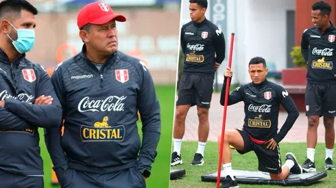 Selección Peruana culminó su prime horario de entrenamiento de este miércoles en la Videna. Foto: FPF