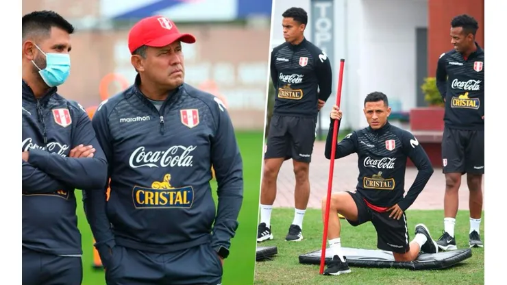 Selección Peruana culminó su prime horario de entrenamiento de este miércoles en la Videna. Foto: FPF