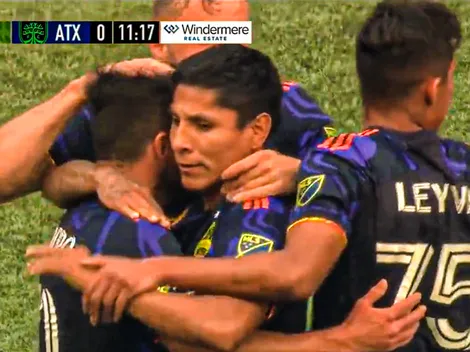 Ruidíaz anotó un doblete para el Seattle Sounders ante Austin FC