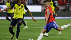 Byron Castillo jugando ante Chile