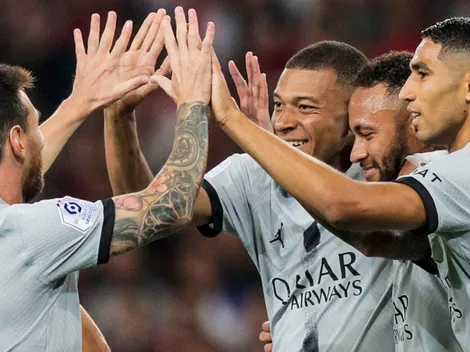 PSG golea a Lille y Mbappé se amista con Messi y Neymar