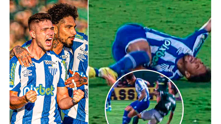 El delantero nacional salió lesionado sobre los 80'.