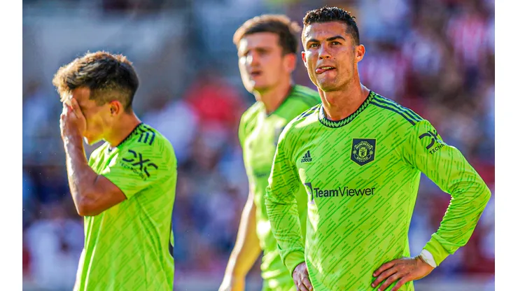 Brentford goleó 4-0 al Manchester United por la fecha 2 de la Premier League. Foto: Getty