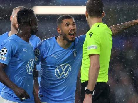 Sergio Peña celebra a lo grande con Malmö FF en la Europa League