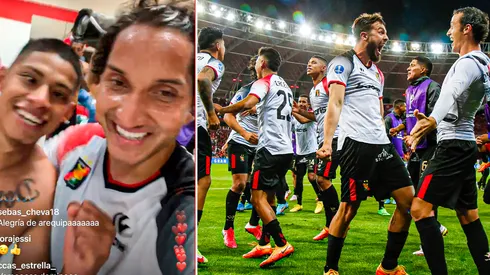 El eufórico festejo de Melgar tras clasificar a semifinales.