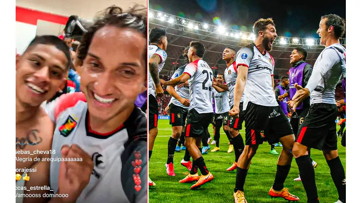 El eufórico festejo de Melgar tras clasificar a semifinales.