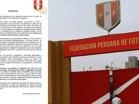 Federación Peruana de Fútbol informa sobre licitación de derechos televisivos