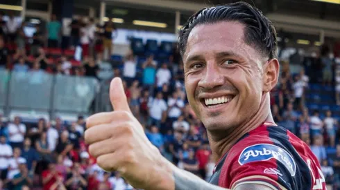 Gianluca Lapadula marcó su primer gol oficial con el Cagliari.