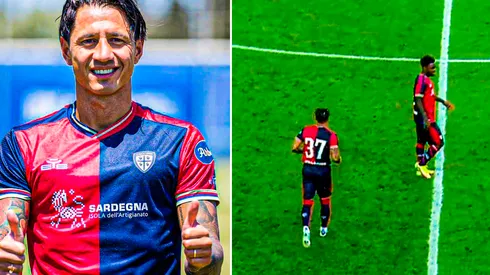 Lapadula marcó su primer gol con Cagliari.