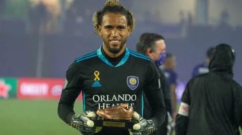 Pedro Gallese fue tendencia en Twitter por parte de hinchas del Leicester de la Premier League. Foto: Orlando City