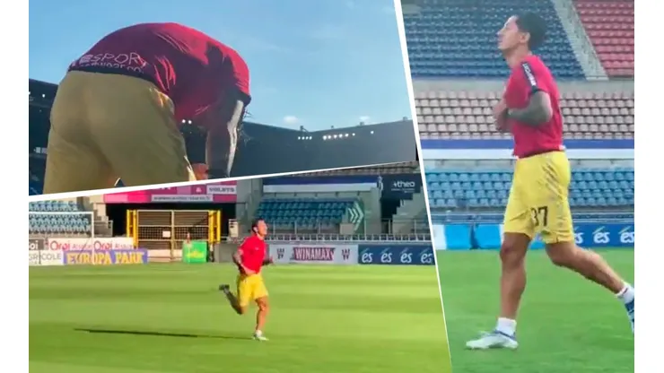 El primer día de Gianluca Lapadula en el Cagliari: cómo entrenó y qué número usó. (Foto: Captura de pantalla)