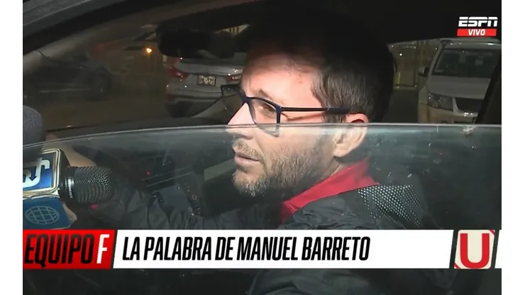 Manuel Barreto volvió a declarar sobre la situación de Alex Valera en Universitario de Deportes. Foto: ESPN