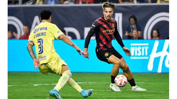 América de México de Pedro Aquino, cayó 2-1 ante el Manchester City. Foto: Getty