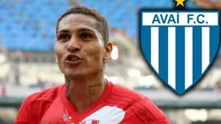 Paolo Guerrero y su primera foto oficial con Avaí