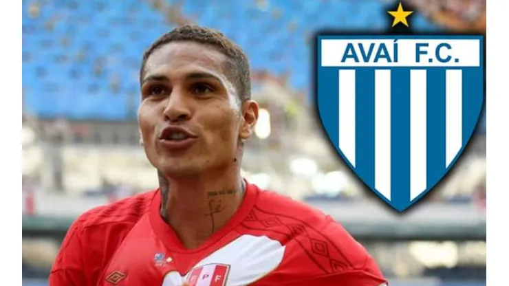 Paolo Guerrero y su primera foto oficial con Avaí