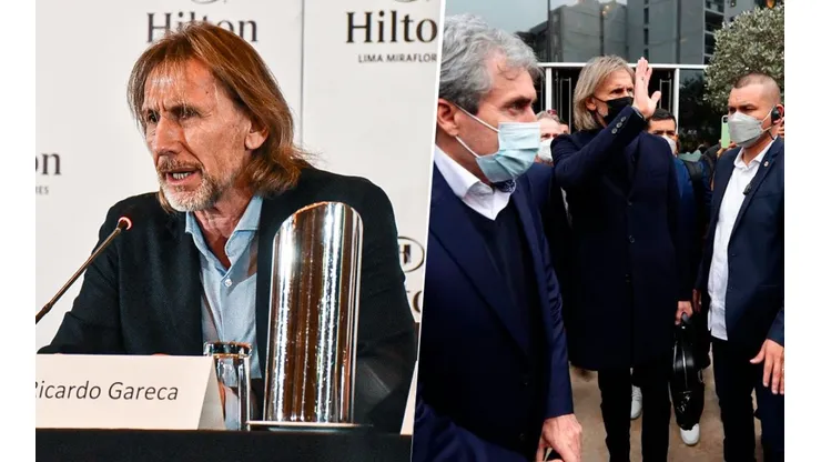 La última conferencia de Ricardo Gareca tras siete años al mando de la Selección Peruana. Foto: Andina