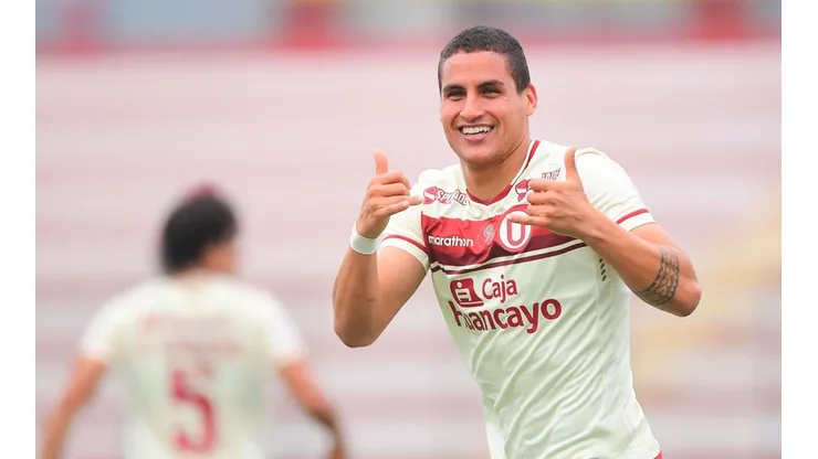 Alexander Succar cortó su sequía de goles y marcó el 4-0 para Universitario frente a la USMP. Foto: Liga de Fútbol Profesional