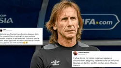 La hinchada peruana se hizo presente por redes sociales.