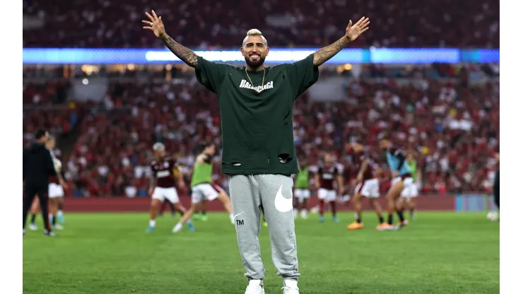 Arturo Vidal presente en el Flamengo v Atletico Mineiro por la Copa Do Brasil 2022. Foto: Getty