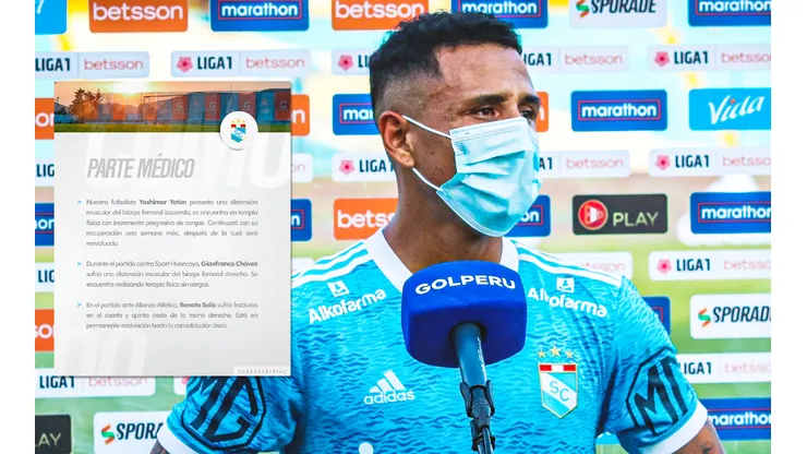 Yoshimar Yotún es uno de los lesionados en el equipo rimense.