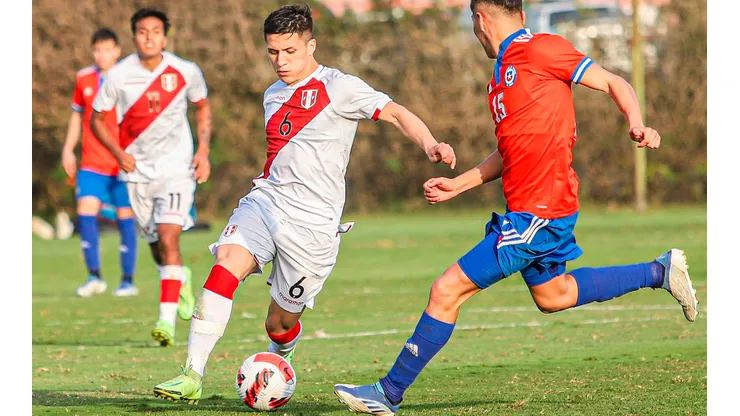 La sub-20 de Perú cayó (2-1) ante su similar de Chile