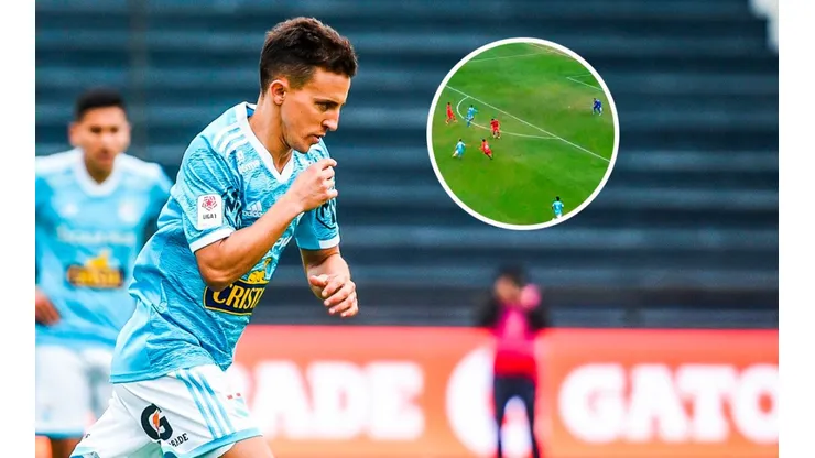 ¡En el palo! Buonanotte se estrenó con Cristal y casi marca espectacular golazo. (Foto: Twitter Sporting Cristal)