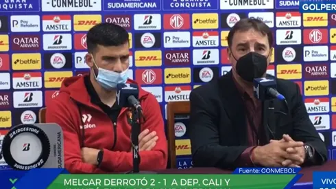 Néstor Lorenzo y Bernardo Cuesta hablaron tras lograr la clasificación de FBC Melgar a los cuartos de final. Foto: GOLPERÚ