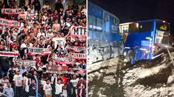 Tragedia en la carretera: bus que transportaba hinchas de Universitario se estrelló con un tren. (Foto: Twitter)