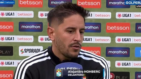 Alejandro Hohberg dio sus impresionas tras darle el triunfo a Sporting Cristal por la mínima diferencia. Foto: GolPerú