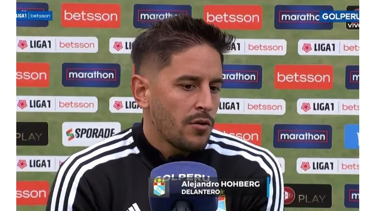 Alejandro Hohberg dio sus impresionas tras darle el triunfo a Sporting Cristal por la mínima diferencia. Foto: GolPerú