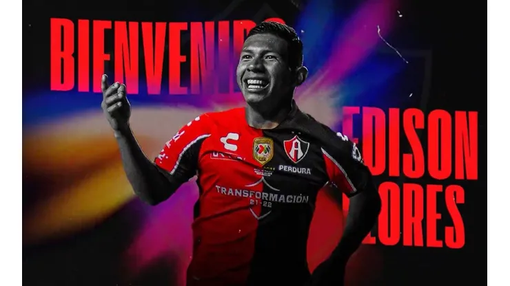 Atlas confirmó fichaje de Edison Flores y reveló qué número de camiseta usará. (Foto: Captura de pantalla)