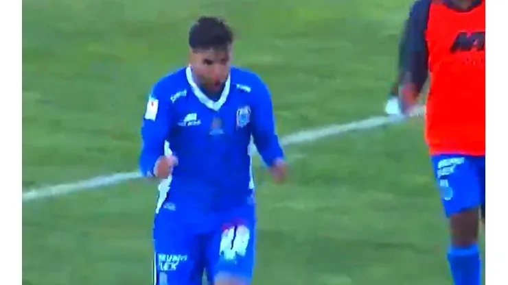 Lo gritó con todo: Víctor Cedrón le marcó gol a Alianza Lima y lo celebró eufóricamente. (Foto: Captura de Twitter)